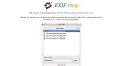 Desktop Screenshot of exifpurge.com