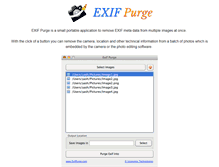 Tablet Screenshot of exifpurge.com